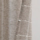 New - Set of 2 (95''x38)" Farmhouse Textured Grommet Sheer Window Curtain Panels Brown - Lush Décor