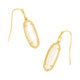 New - Kendra Scott Eva 14K Gold Over Brass Drop Earrings - Mother of Pearl