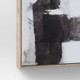 New - (Set of 2) 24" x 24" Framed Canvas Black - Threshold