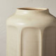 New - 16" Faceted Ceramic Vase Taupe - Hearth & Hand with Magnolia