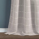 New - Set of 2 (95"x38") Farmhouse Textured Grommet Sheer Window Curtain Panels Gray - Lush Décor