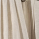 New - 84"x40" Farmhouse Linen Button Light Filtering Window Curtain Panel Dark Linen - Lush Décor