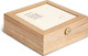 New - Paulownia Wood with Glass Top Organizer Jewelry Box - A New Day Natural Wood