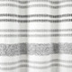 New - 72"x72" Modern Tufted Striped Woven Yarn Dyed Eco Friendly Recycled Cotton Shower Curtain Gray - Lush Décor