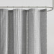 New - 72"x72" Kara Cotton Jacquard Shower Curtain Gray - Ink+Ivy