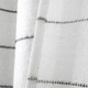 New - Ombre Striped Yarn Dyed Cotton Shower Curtain White/Gray - Lush Décor