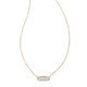 New - Kendra Scott Eva 14K Gold Over Brass Pendant Necklace - Mother of Pearl