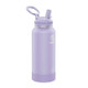 New - Takeya Actives 32oz Stainless Steel Water Bottle with Straw Lid - Lavender Field
