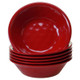 Open Box Certified International Solid Color Melamine Bowls 22oz Red - Set of 6