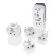 Open Box Travel Smart by Conair 2 Outlet Converter Set with USB Port