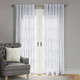 New - 1pc 54"x95" Light Filtering Simple Stripe Window Curtain Panel White/Gray - Threshold