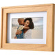 New - 7" Digital Picture Frame with Mat Natural Wood - Polaroid