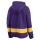 New - NFL Minnesota Vikings Women's Halftime Adjustment Long Sleeve Fleece Hooded Sweatshirt - S