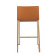 Open Box Set of 2 26" Mara Contemporary Counter Height Barstools Gold/Camel - LumiSource