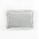New - 13"x20" Oversize Mongolian Luca Soft Faux Fur Lumbar Throw Pillow Cover Gray - Lush Décor