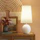 New - Marble Table Lamp Off-White (Includes LED Light Bulb) - Threshold