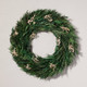 Open Box 21" Preserved Grass Leaf & Snowberry Christmas Wreath - Hearth & Hand