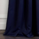 New - Set of 2 120"x52" Insulated Grommet Blackout Window Curtain Panels Navy Blue - Lush Décor