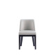 New - Set of 2 Gansevoort Modern Faux Leather Dining Chairs Light Gray - Manhattan Comfort