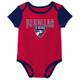 New - MLS FC Dallas Infant 3pk Bodysuit - 3-6M