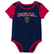 New - MLS Real Salt Lake Infant 3pk Bodysuit - 12M