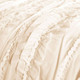 Open Box Belle Ruffle Comforter Set (Queen) Ivory 4pc - Lush Décor