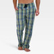 New - Hanes Premium Men's 2pk Plaid Pajama Set - Green L