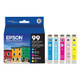 New - Epson 99 Color Combo 5pk Ink Cartridges - Cyan,Light Cyan,Magenta,Light Magenta,Yellow (T099920-CP)