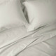 Full 500 Thread Count Washed Supima Sateen Solid Sheet Set Natural - Casaluna