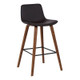 Open Box Maddie Contemporary Barstool Walnut Brown - Armen Living