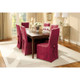 New - Scroll Long Chair Slipcover Burgundy - Sure Fit