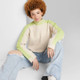 New - Women's Mock Turtleneck Boxy Pullover Sweater - Wild Fable Off-White XXS