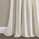 New - 84"x40" Farmhouse Linen Button Light Filtering Window Curtain Panel Off White - Lush Décor