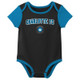 New - MLS Charlotte FC Infant 3pk Bodysuit - 3-6M