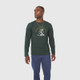 New - United By Blue Men's Long Sleeve Graphic T-Shirt - Green XL