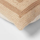 Open Box Color Block Jute Floor Pillow Neutral - Threshold™