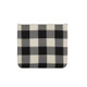 Open Box 19" Square Pouf Ottoman Checkered Black/White - WOVENBYRD