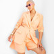 New - Women's Cut Out Blazer - Future Collective with Alani Noelle Peach Orange 3X
