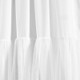 New - Set of 2 (84"x40") Tulle Skirt Solid Window Curtain Panels White - Lush Décor