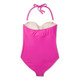 New - Women's Full Coverage Tummy Control Twist-Front One Piece Swimsuit - Kona Sol Pink 14