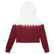 NFL Washington Commanders Girls' Crop Hooded Sweatshirt - XL