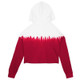 New - NFL Arizona Cardinals Girls' Crop Hooded Sweatshirt - XL
