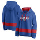 New - NFL New York Giants Women's Halftime Adjustment Long Sleeve Fleece Hooded Sweatshirt - M