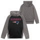 New - NFL New England Patriots Boys' Black/Gray Long Sleeve Hooded Sweatshirt - XS