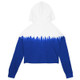 NFL New York Giants Girls' Crop Hooded Sweatshirt - M