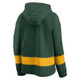 New - NFL Green Bay Packers Women's Halftime Adjustment Long Sleeve Fleece Hooded Sweatshirt - S