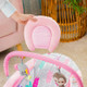 New - Bright Starts Cradling Bouncer Seat with Vibration and Melodies - Rosy Vines