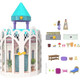 Open Box Disney Wish Rosas Castle Playset, Dollhouse with 2 Posable Mini Dolls, Star Figure & 20 Accessories