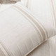 New - 3pc Full/Queen Farmhouse Stripe Reversible Quilt & Sham Set Neutral - Lush Décor