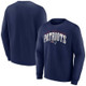 NFL New England Patriots Men's Varsity Letter Long Sleeve Crew Fleece Sweatshirt - S